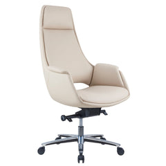 GABRIEL High Back Alabaster Leather Executive Chair