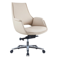 GABRIEL Low Back Alabaster Leather Executive Chair