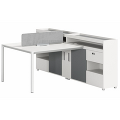 DPAUL Workstation T-Shape Cluster Of 2 Size: 155*240*103 Cm