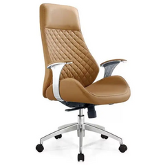 GATSBY High Back Raw Sienna Leather Executive Chair