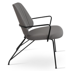 LANGEHAM Dark Grey Lounge Chair